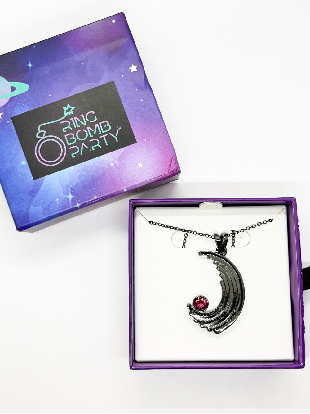 BP Lunar Orbit Galaxia Necklace